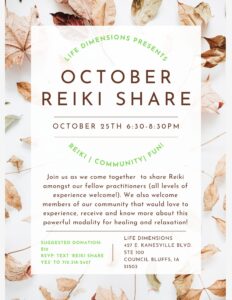 October Reiki Share